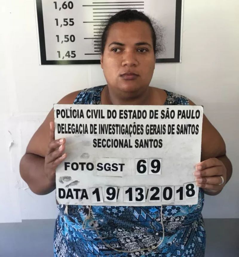 Elaine Cristina foi localizada e presa após estuprar adolescente em Santos, SP (
